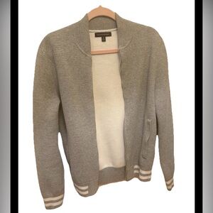 Banana Republic Grey Bomber Jacket Woman’s Petite Small